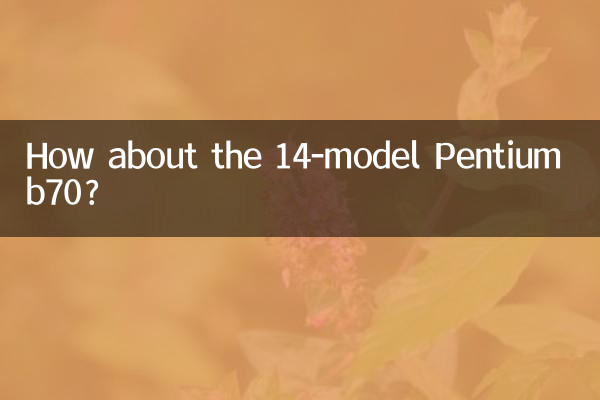 Wie wäre es mit dem 14-Modell Pentium B70?