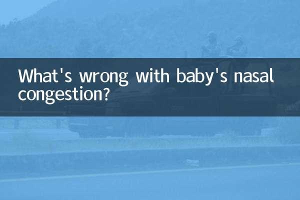 O que há de errado com a congestão nasal do bebê?