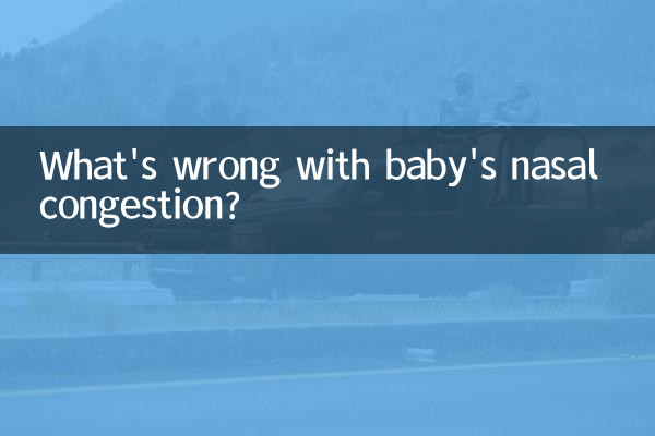 O que há de errado com a congestão nasal do bebê?