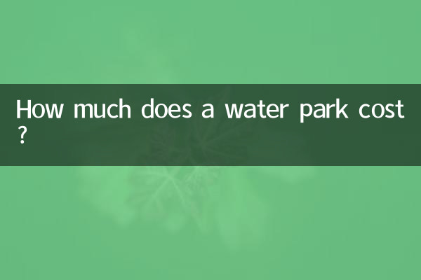 ¿Cuánto cuesta un parque acuático?