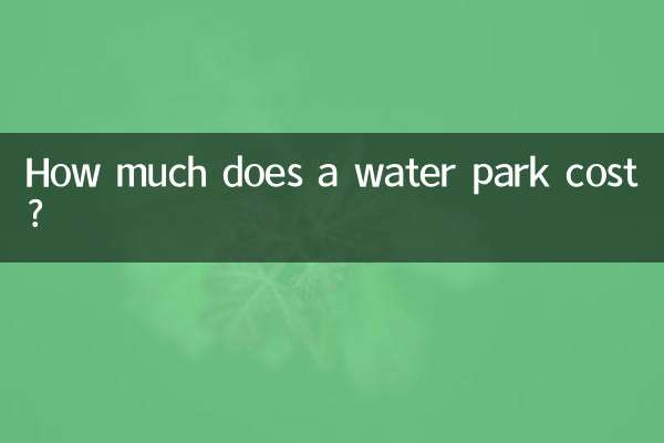 ¿Cuánto cuesta un parque acuático?