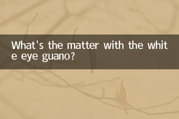 Qual è il problema con il guano dell'occhio bianco?