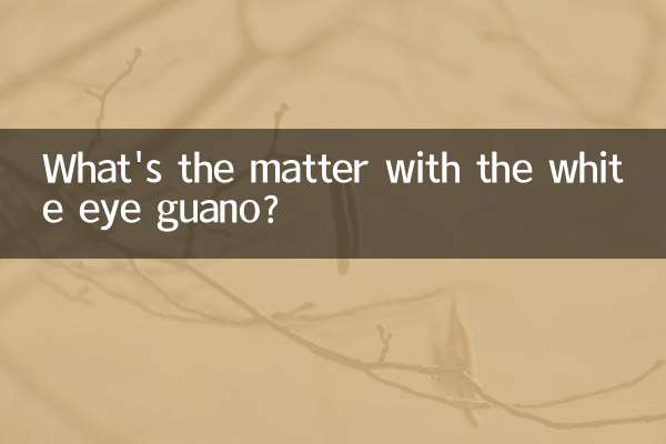 Qual è il problema con il guano dell'occhio bianco?