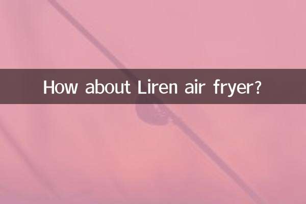 ¿Qué tal la freidora Liren?