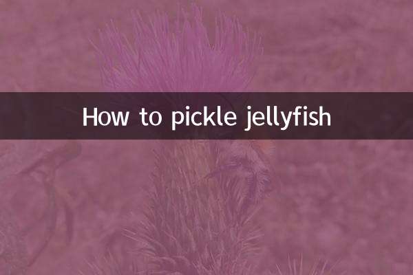 How to pickle jellyfish
