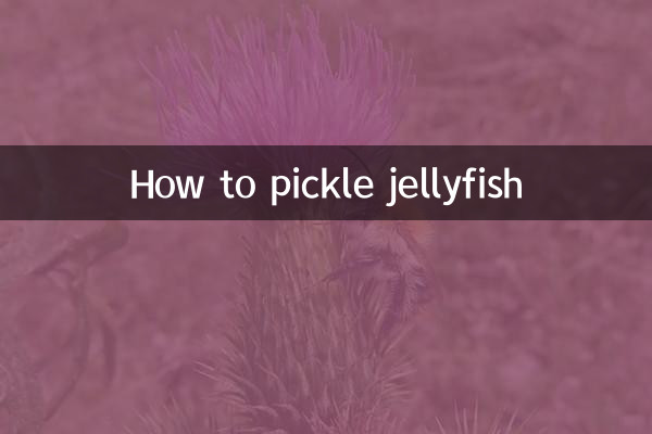 How to pickle jellyfish