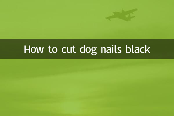 How to cut dog nails black