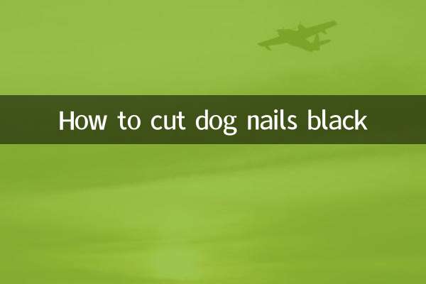 How to cut dog nails black