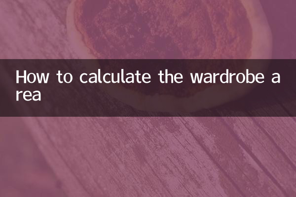 Como calcular a área do guarda -roupa