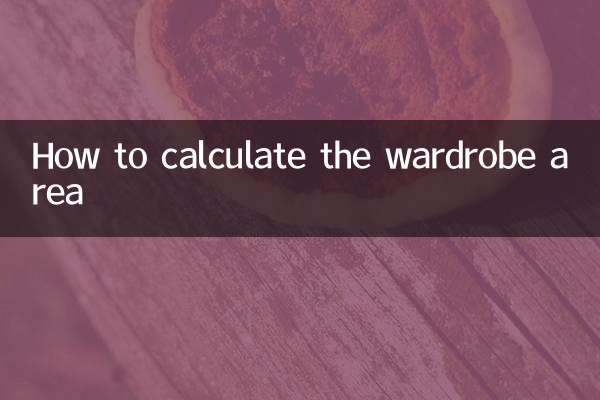Como calcular a área do guarda -roupa