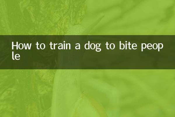 Wie man einen Hund trainiert, um Menschen zu beißen