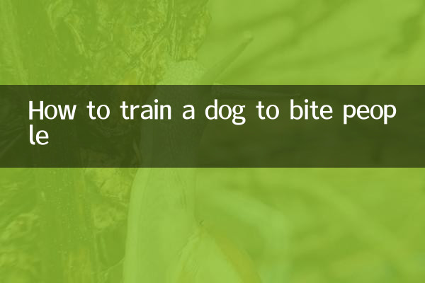 Cómo entrenar a un perro para morder a la gente