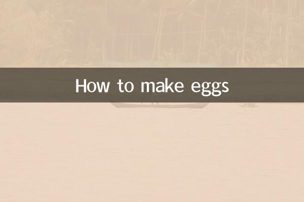 Cómo hacer huevos