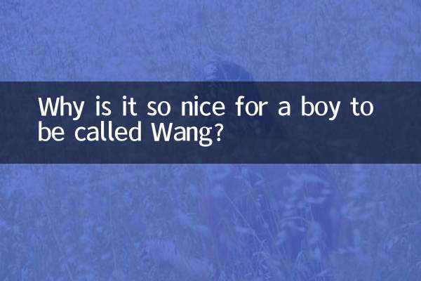 Por que é tão bom um menino ser chamado de Wang?