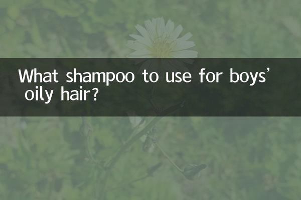 Que shampoo usar para cabelos oleosos de meninos?