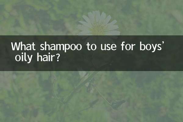 Que shampoo usar para cabelos oleosos de meninos?