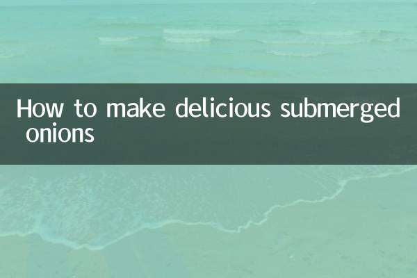 Como fazer deliciosas cebolas submersas