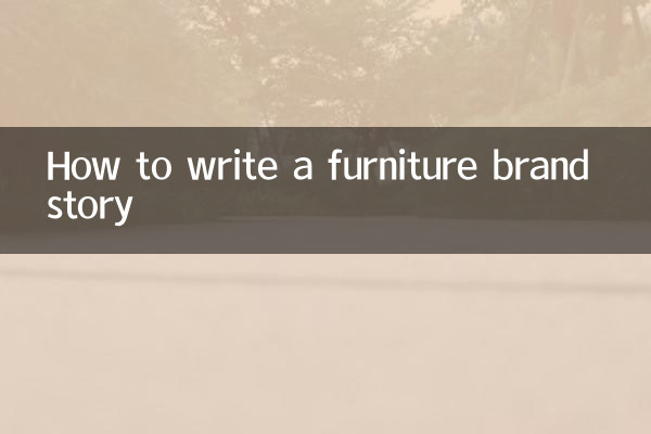 Como escrever uma história de marca de móveis
