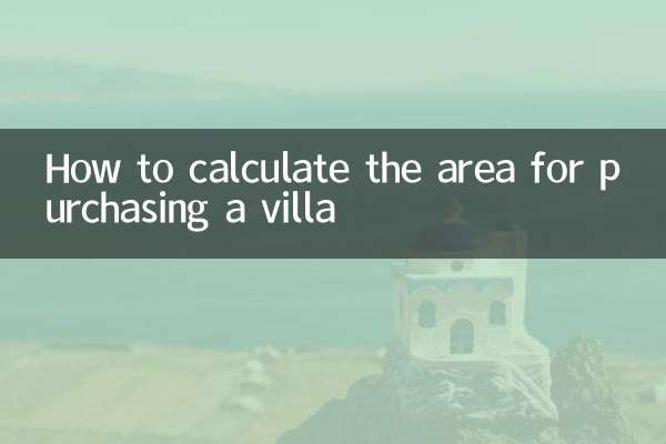 So berechnen Sie die Fläche für den Kauf einer Villa