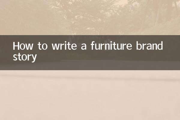 Como escrever uma história de marca de móveis