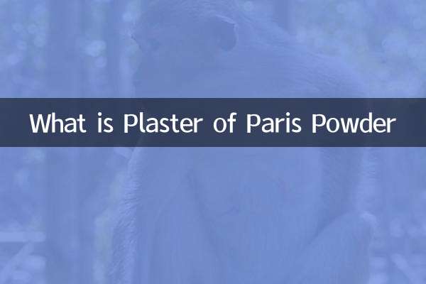 پیرس پاؤڈر کا پلاسٹر کیا ہے؟