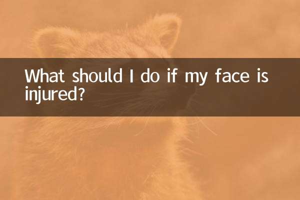 Que dois-je faire si mon visage est blessé ?