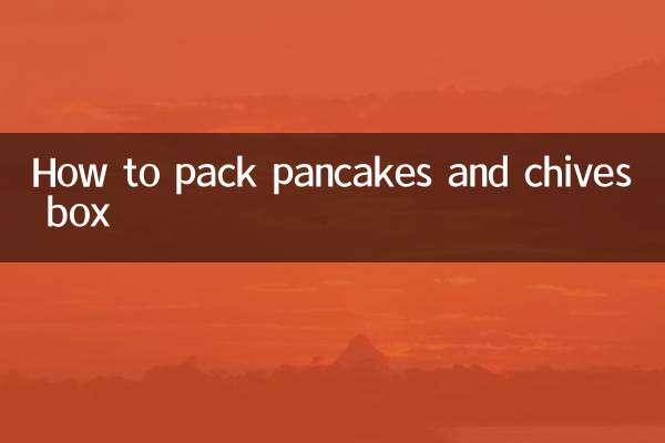 Cómo envasar caja de tortitas y cebollino