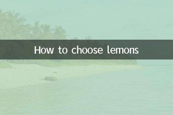 So wählen Sie Zitronen aus
