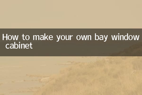 Cómo hacer tu propio mueble con ventana salediza