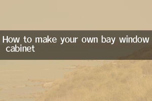 Cómo hacer tu propio mueble con ventana salediza