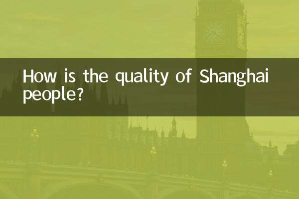 Com'è la qualità della gente di Shanghai?
