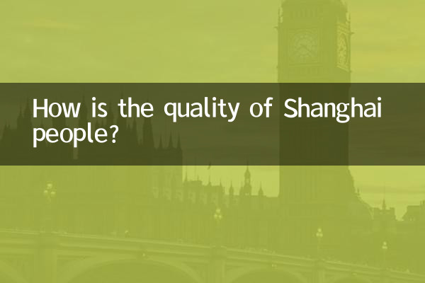 Com'è la qualità della gente di Shanghai?
