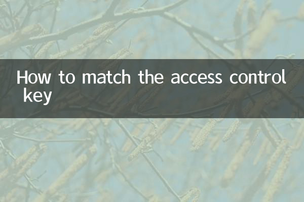 Cómo hacer coincidir la clave de control de acceso