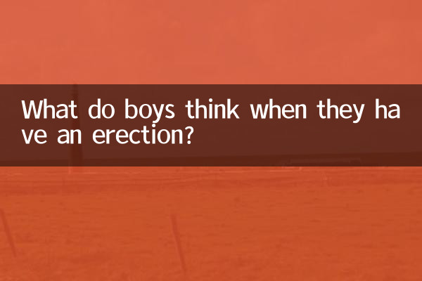 Was denken Jungen, wenn sie eine Erektion haben?