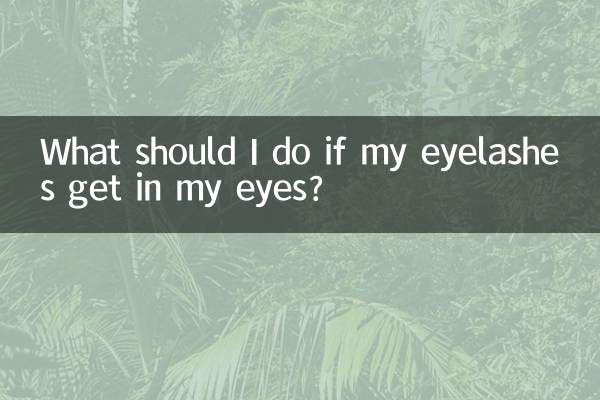 Cosa devo fare se le ciglia mi entrano negli occhi?