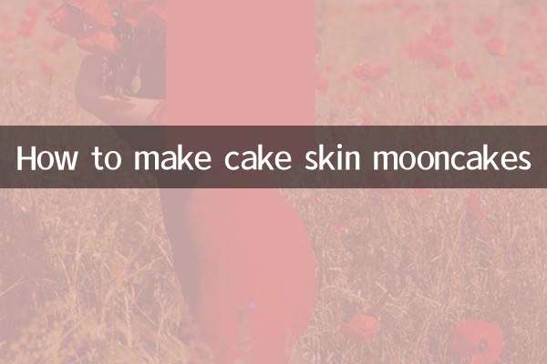 Come preparare i mooncakes con la pelle della torta