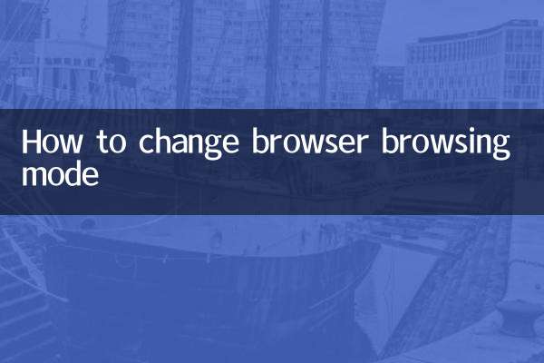 ブラウザの閲覧モードを変更する方法