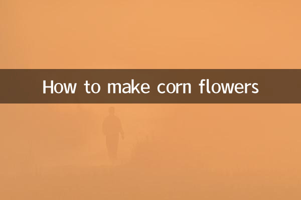 Comment faire des fleurs de maïs