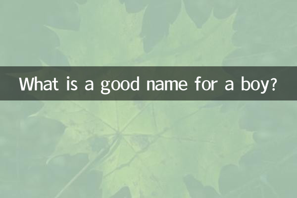 What is a good name for a boy?