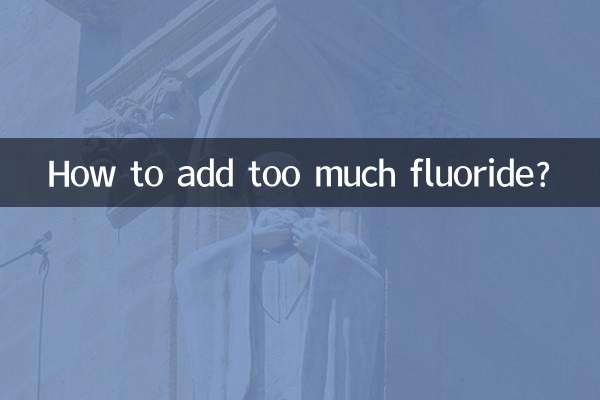 Come aggiungere troppo fluoro?