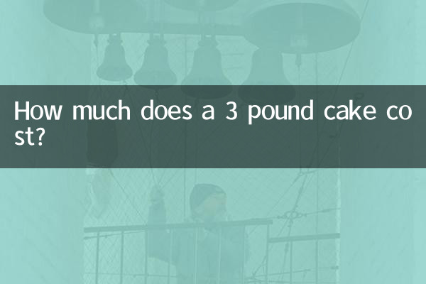 Wie viel kostet ein 3-Pfund-Kuchen?