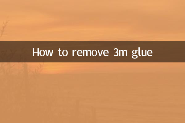 Cómo quitar pegamento 3m