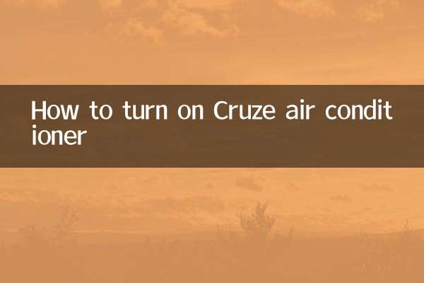 Comment allumer le climatiseur Cruze