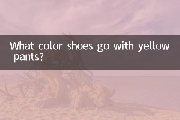 Di che colore sono le scarpe da abbinare ai pantaloni gialli?