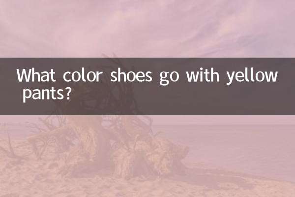 Di che colore sono le scarpe da abbinare ai pantaloni gialli?