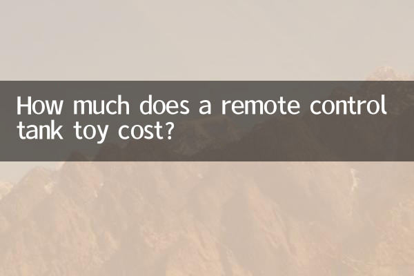 ¿Cuánto cuesta un tanque de juguete con control remoto?
