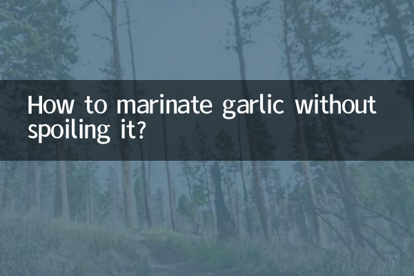 Wie mariniert man Knoblauch, ohne ihn zu verderben?