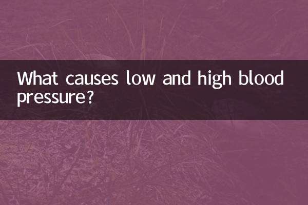 低血圧と高血圧の原因は何ですか?