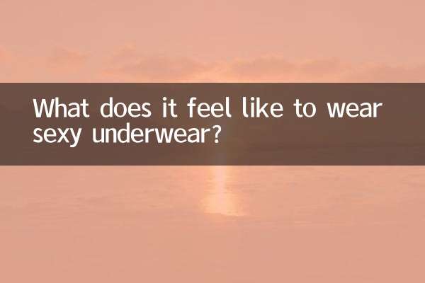 Come ci si sente a indossare biancheria intima sexy?