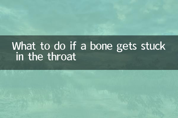 Was tun, wenn ein Knochen im Hals stecken bleibt?